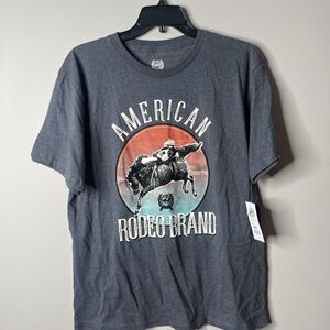 Cinch Boy's XL Short Sleeve American Bronc Graphic T-Shirt - Charcoal